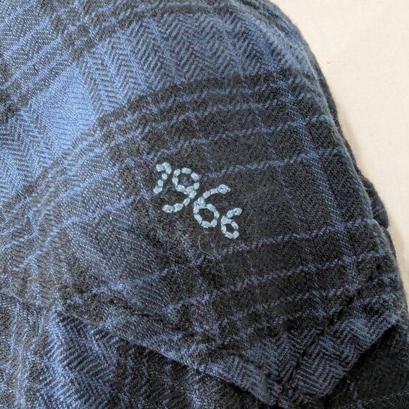 Vans Long Sleeve Plaid Shirt Black and Blue - Size XL - Picture 8 of 14